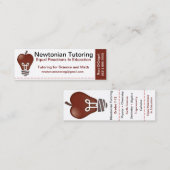 Tutorkaart Mini Visitekaartje (Voorkant / Achterkant)