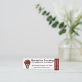 Tutorkaart Mini Visitekaartje (Staand voorkant)