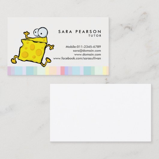 Tutoronderwijs Visitekaartje (Voorkant / Achterkant)