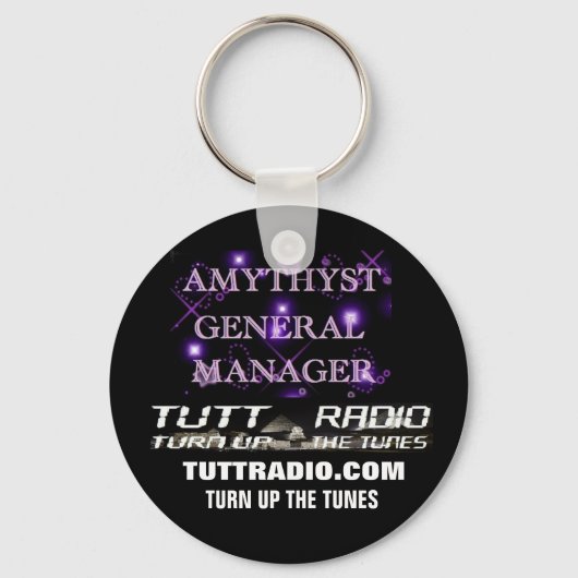 Tutt Radio Amythyst Sleutelhanger (Voorkant)