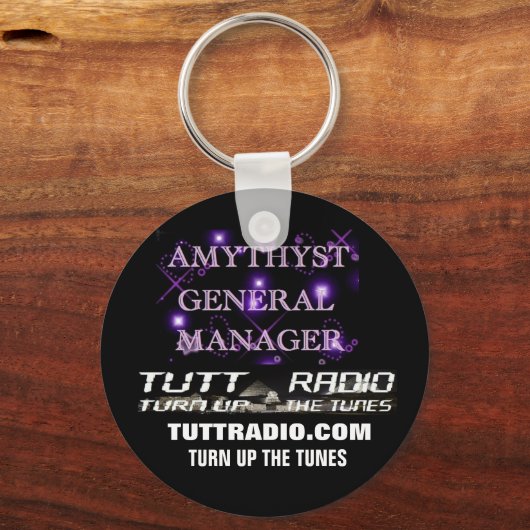 Tutt Radio Amythyst Sleutelhanger (Voorkant)