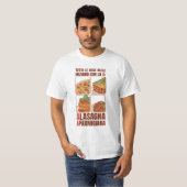 TUTTE LE COSE BELLE INIZIANO CON A A-LASAGNA T-SHIRT (Voorkant volledig)