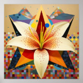 Tuttelboeket Lelie Printbare Afbeelding Poster (Voorkant)