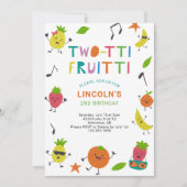 Tutti Fruitti 2e verjaardag Schattigee zomervrucht Kaart (Voorkant)