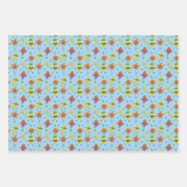 Tutti Fruitti Birthday Pattern Cute Fruits Inpakpapier Vel