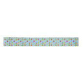 Tutti Fruitti Birthday Pattern Cute Fruits Satijnen Lint (Voorkant)