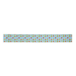Tutti Fruitti Birthday Pattern Cute Fruits Satijnen Lint