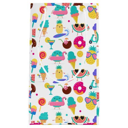 Tutti Fruitti Summer Fruit Ice Cream Treparty Klein Cadeauzakje (Voorkant)