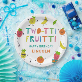 Tutti Fruitti Verjaardag Custom Schattigee vruchte Papieren Bordje