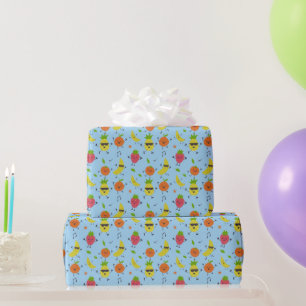 Tutti Fruitti Verjaardagspatroon Schattigee vrucht Cadeaupapier