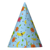 Tutti Fruitti Verjaardagspatroon Schattigee vrucht Feesthoedjes (Achterkant)