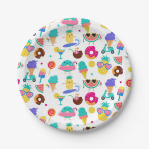 Tutti Fruitti Zomerfruit Ijsjes Feestje Papieren Bordje
