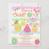 Tutti Frutti 1e verjaardag uitnodiging (Voorkant)