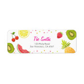 Tutti-frutti Adres Label Fruit Picnic Fruis (Voorkant)