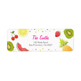 Tutti-frutti Adres Label Fruit Picnic Fruis