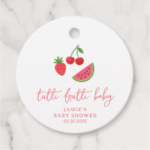Tutti Frutti Baby Shower  Bedankjes Labels (Voorkant)