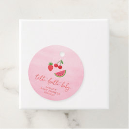 Tutti Frutti Baby Shower  Bedankjes Labels