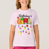 Tutti frutti Birthday Girl T-shirt (Voorkant)