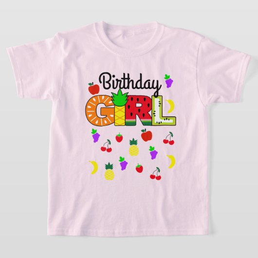 Tutti frutti Birthday Girl T-shirt (Laagn)