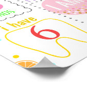 Tutti Frutti Birthday Milestone-teken Poster (Hoek)