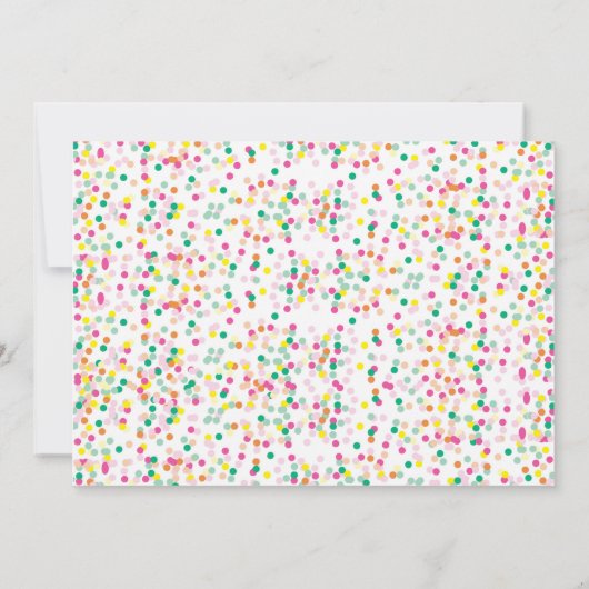 Tutti Frutti Birthday Party Invitation 2nd Bday Kaart (Achterkant)