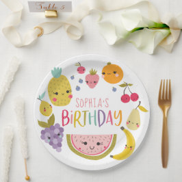 Tutti Frutti Birthday Party Paper Borden Papieren Bordje