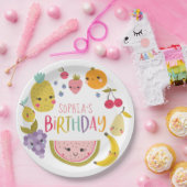 Tutti Frutti Birthday Party Paper Borden Papieren Bordje (Feest)
