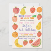 Tutti Frutti Birthday Uitnodiging (Voorkant)