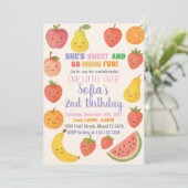 Tutti Frutti Birthday Uitnodiging (Staand voorkant)