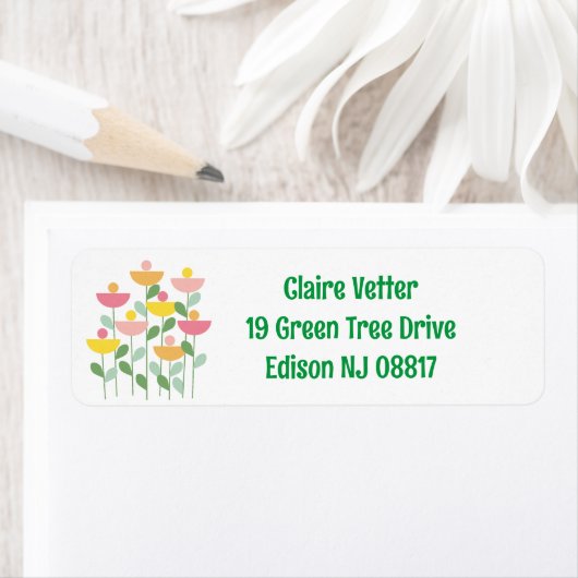 Tutti Frutti Bloemen Etiket (Insitu)