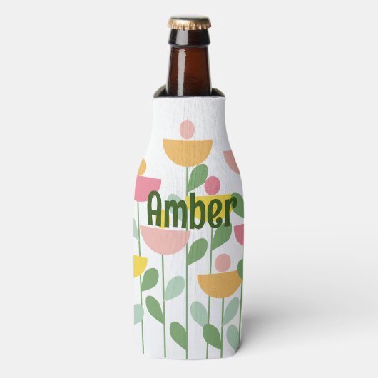 Tutti Frutti Bloemen Flesjeskoeler (Fles Voorkant)