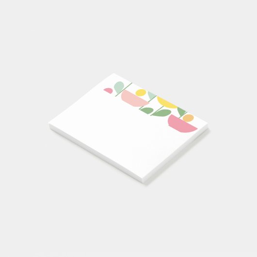 Tutti Frutti Bloemen Post-it® Notes (Schuin)