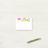 Tutti Frutti Bloemen Post-it® Notes (Op bureau)