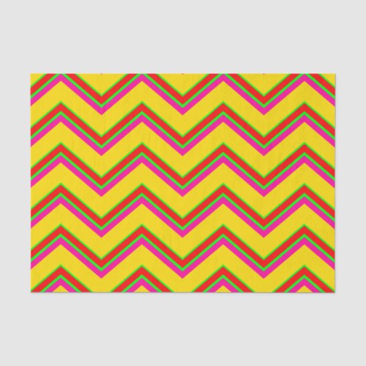 Tutti-Frutti Chevron 1-TISSUE WRAPPINGPAPIER Tissuepapier (Voorkant)