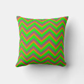 Tutti Frutti Chevron 22-Square Sierkussen (Achterkant)