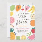 Tutti Frutti Fruit Baby shower Kaart (Voorkant)