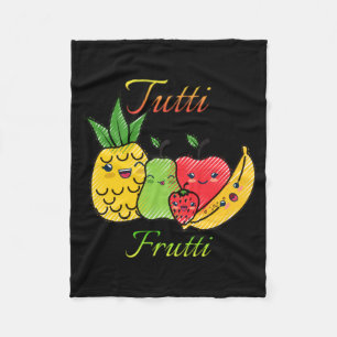 Tutti Frutti Fruit Lente Zomer Zeekant Strand Fleece Deken