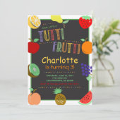 Tutti Frutti Fruit Verjaardag Kaart (Staand voorkant)