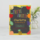 Tutti Frutti Fruit Verjaardag Kaart (Staand voorkant)