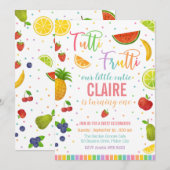 Tutti Frutti | Fruitfeest Verjaardag Kaart (Voorkant / Achterkant)