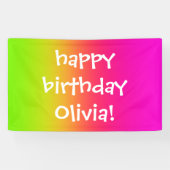 Tutti Frutti gradiënt, gepersonaliseerde banner (Horizontaal)