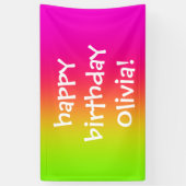 Tutti Frutti gradiënt, gepersonaliseerde banner (Verticaal)