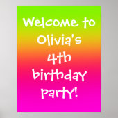 Tutti Frutti Gradiënt op maat Poster (Voorkant)