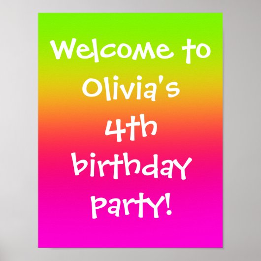 Tutti Frutti Gradiënt op maat Poster (Voorkant)