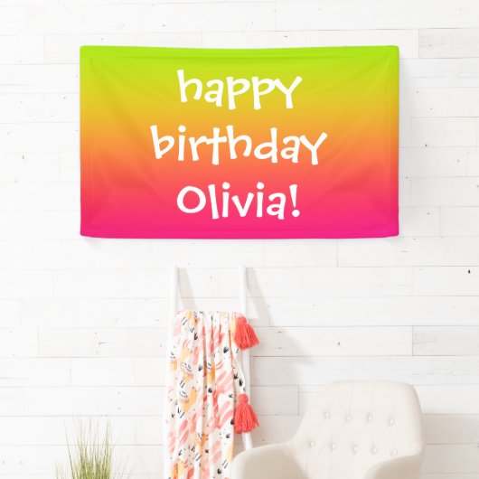 Tutti Frutti Gradiënt op maat Spandoek (Insitu)