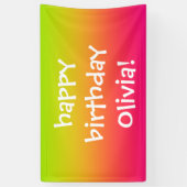 Tutti Frutti Gradiënt op maat Spandoek (Verticaal)