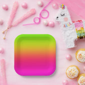 Tutti Frutti Gradient Papieren Bordje (Feest)