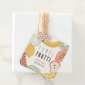Tutti Frutti Kleurrijke Fruit 2e Verjaardag Bedankjes Labels (In situ)
