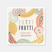 Tutti Frutti Kleurrijke Fruit 2e Verjaardag Servet (Voorkant)