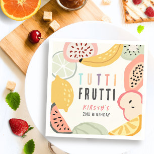 Tutti Frutti Kleurrijke Fruit 2e Verjaardag Servet